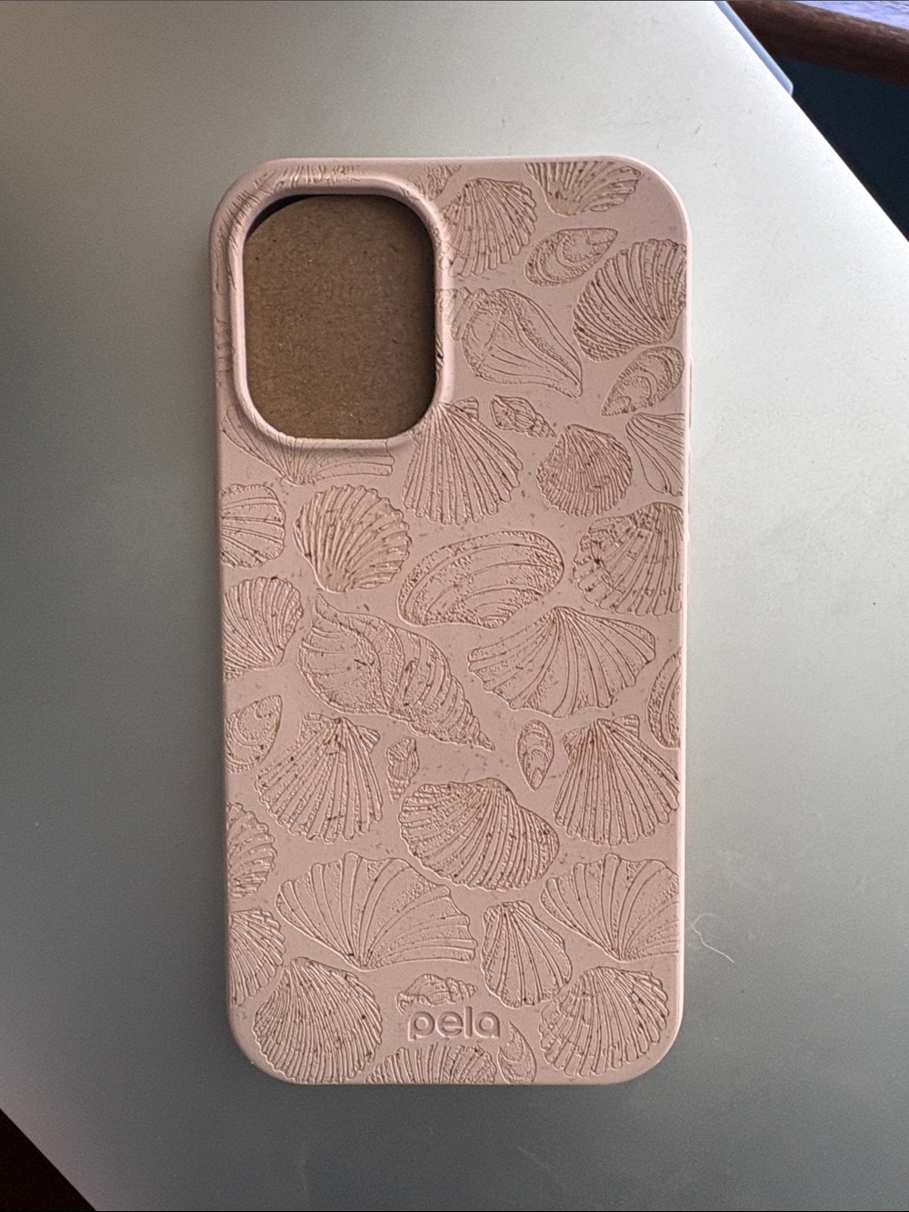 pela Pink Shell Pattern Eco Phone Case - Protective Compostable Cover
